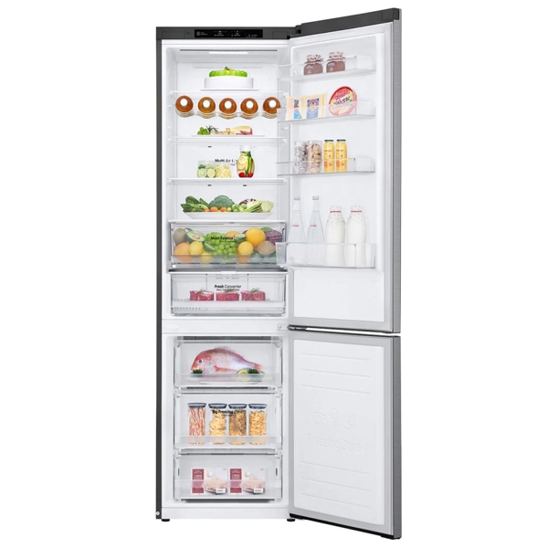 მაცივარი LG GBB62PZJMN,  384L, E, No Frost, Refrigerator, Silver