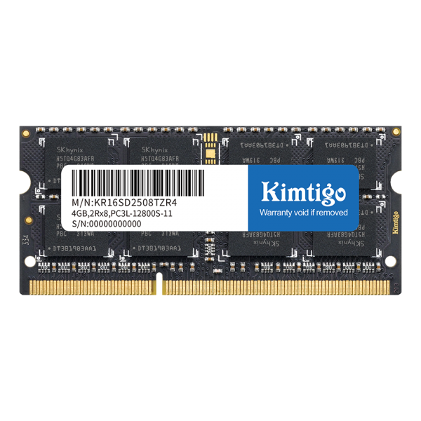 ოპერატიული მეხსიერება Kimtigo KMTS4G8581600, RAM 4GB, DDR3 SODIMM, 1600MHz