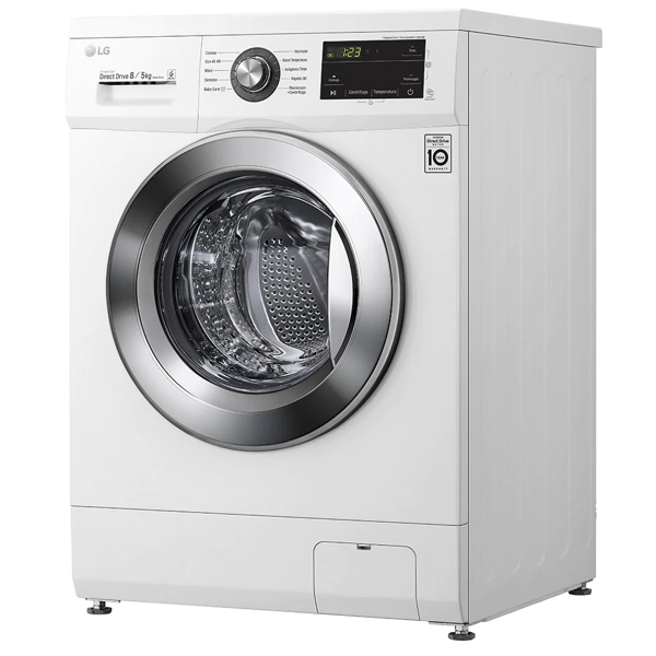 სარეცხი+საშრობი მანქანა LG F4J3TM5WE, 8KG, D, 1400Rpm, 54Db, Washer-Dryer Machine, White