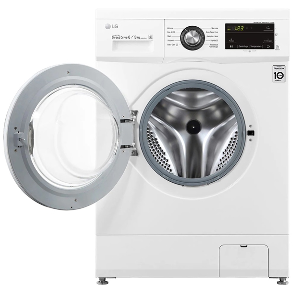 სარეცხი+საშრობი მანქანა LG F4J3TM5WE, 8KG, D, 1400Rpm, 54Db, Washer-Dryer Machine, White