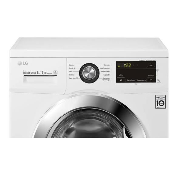 სარეცხი+საშრობი მანქანა LG F4J3TM5WE, 8KG, D, 1400Rpm, 54Db, Washer-Dryer Machine, White