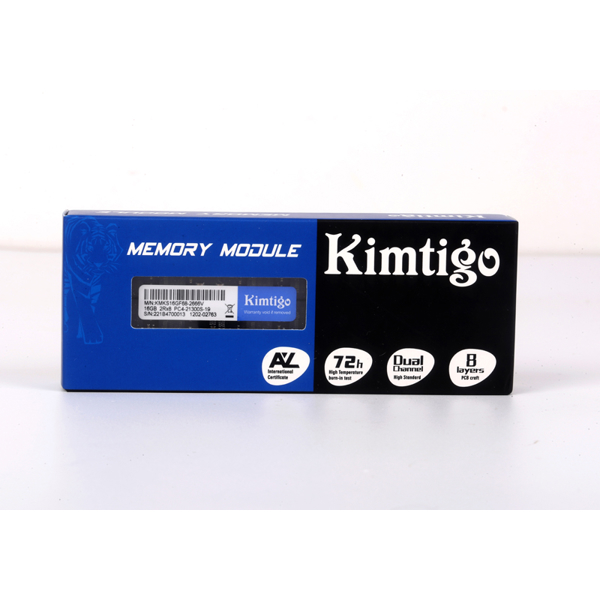 ოპერატიული მეხსიერება Kimtigo KMKSAGF683200, RAM 16GB, DDR4 SODIMM, 3200MHz