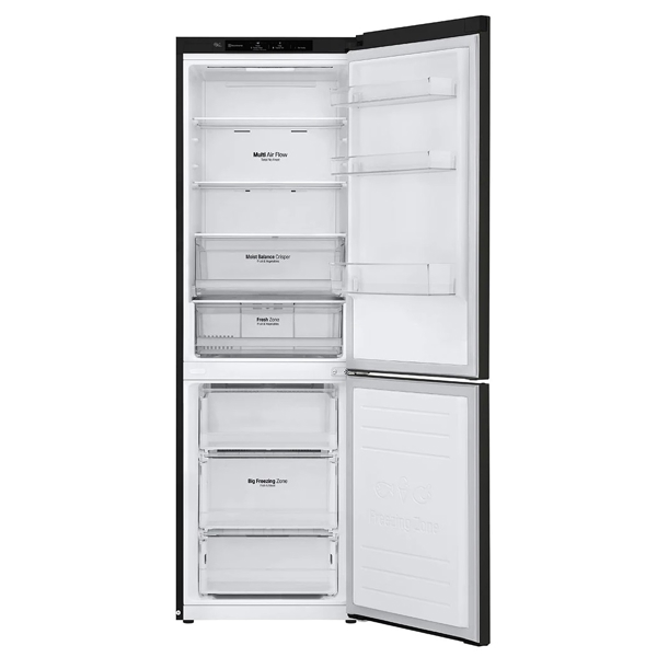 მაცივარი LG GBB61BLJMN, 341L, E, No Frost, Refrigerator, Black