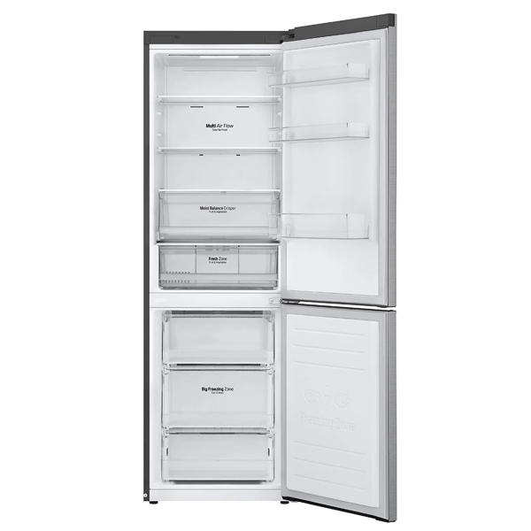 მაცივარი LG GBB61PZHMN, 341L, E, No Frost, Refrigerator, Silver