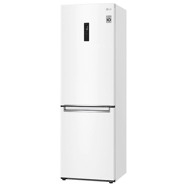 მაცივარი LG GBB61SWHMN, 341L, E, No Frost, Refrigerator, White