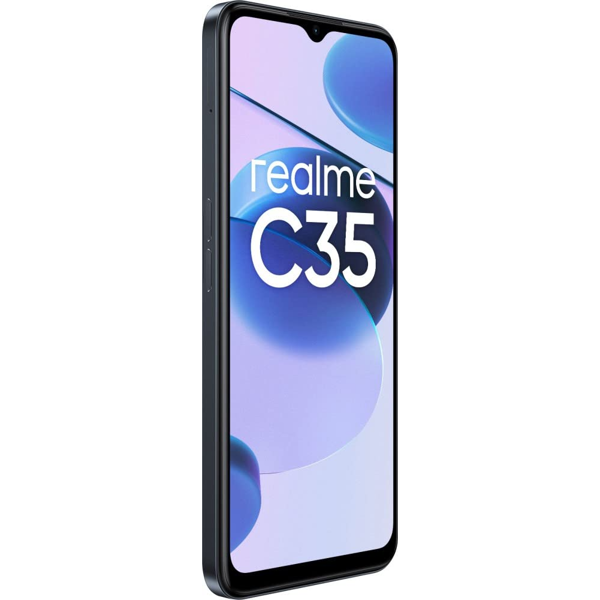 მობილური ტელეფონი Realme C35, 4GB, 64GB, Dual SIM, Glowing Black