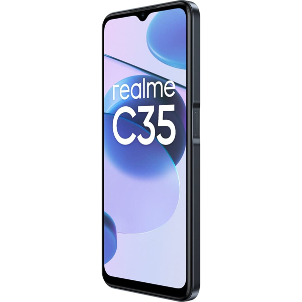 მობილური ტელეფონი Realme C35, 4GB, 64GB, Dual SIM, Glowing Black