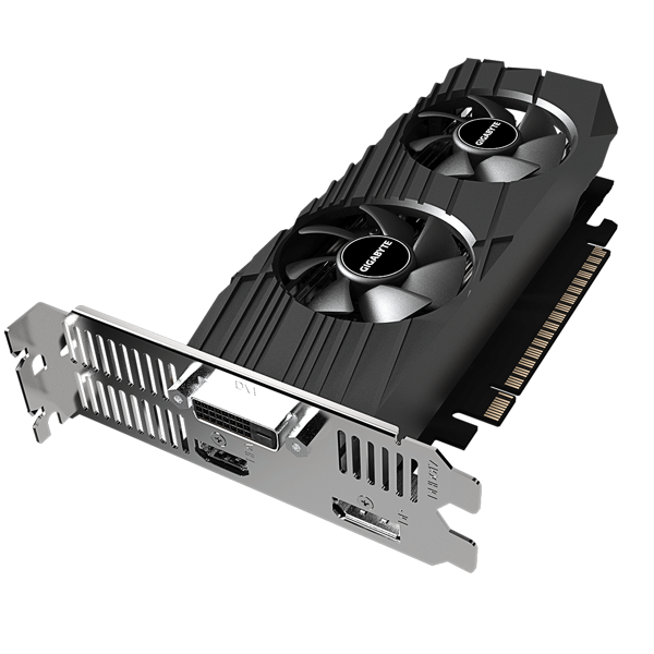 ვიდეო დაფა Gigabyte GeForce GTX1650 OC, 4GB, 128Bit, HDMI, DP, DVI-D, Black