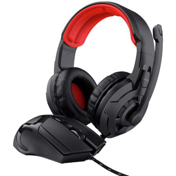 ყურსასმენი Trust 24487 GXT 785 Ravius, 2 In 1, Gaming Headset, Wired, 3.5mm, Black