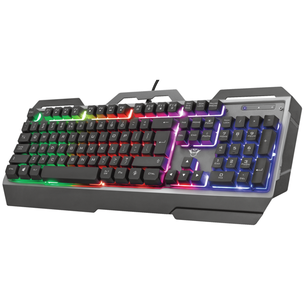 კლავიატურა Trust 23577 GXT 856 Torac, Wired, LED, USB, Gaming Keyboard, Black