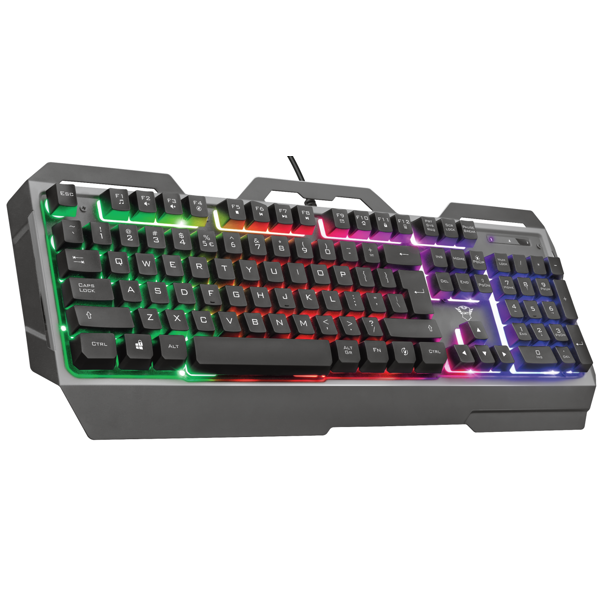 კლავიატურა Trust 23577 GXT 856 Torac, Wired, LED, USB, Gaming Keyboard, Black