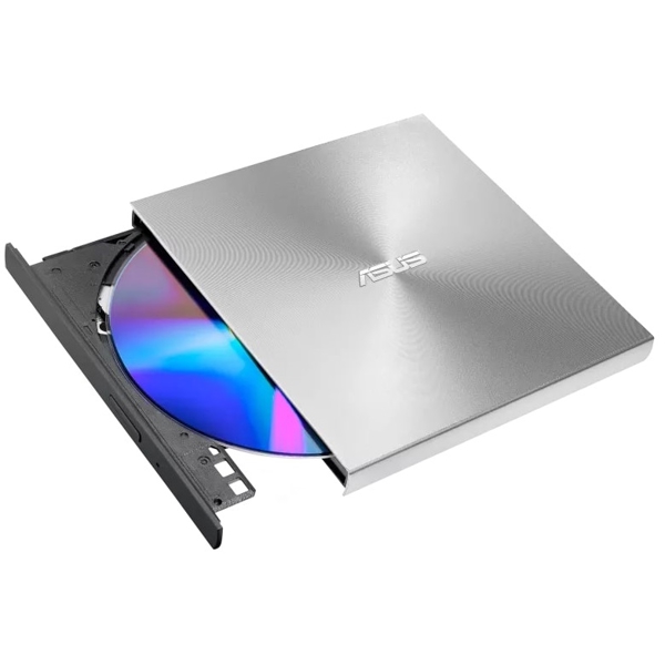 DVD დისკის წამკითხველი Asus SDRW-08U8M-U/SIL/G/AS/P2, USB 2.0, DVD Drive, Silver