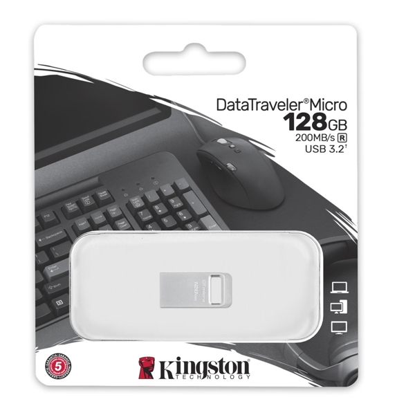 Kingston DTMC3G2/128GB, 128GB, USB 3.2, Gray