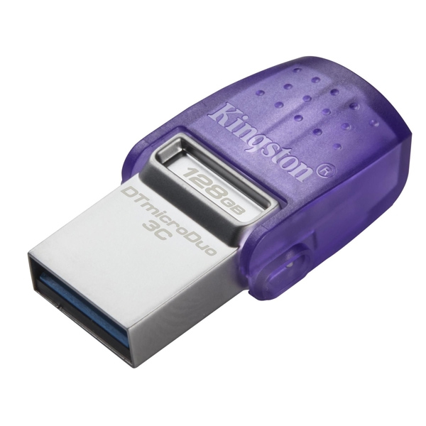 USB ფლეშ მეხსიერება Kingston DTDUO3CG3/128GB, 128GB, USB 3.2, Type-C, Violet