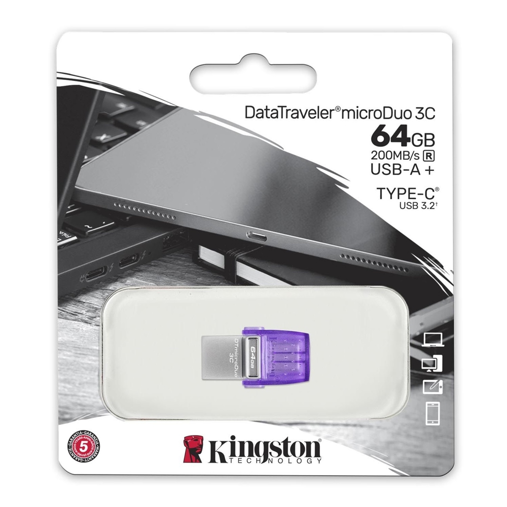 Kingston DTDUO3CG3/64GB, 64GB, USB 3.2, Type-C, Violet
