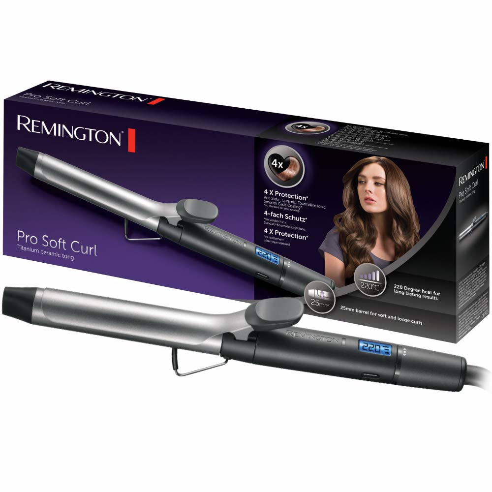 თმის სახვევი Remington CI6525, Hair Curling Iron, Black/Silver