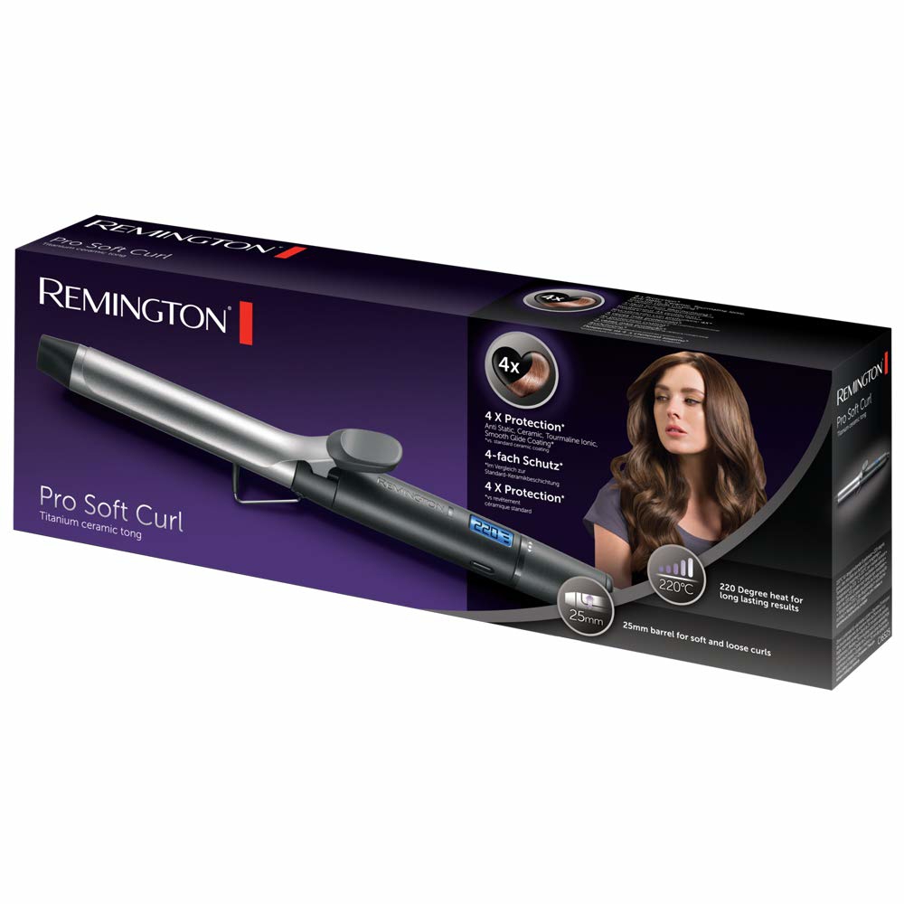 თმის სახვევი Remington CI6525, Hair Curling Iron, Black/Silver