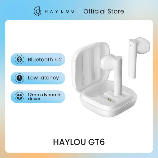 ყურსასმენი Haylou GT6-W, Headphones, Wireless, Bluetooth, White