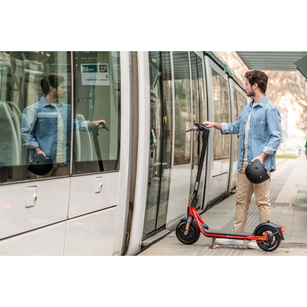 ელექტრო სკუტერი Segway Ninebot D28E, 300W, Electric Scooter Black/Red