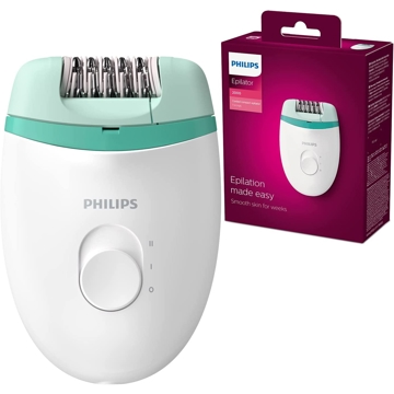 ეპილატორი Philips BRE224/00, Dry Epilator, White/Green