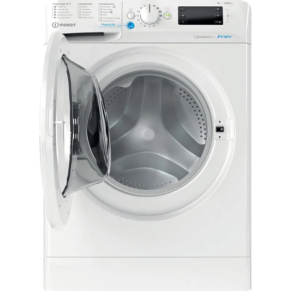 სარეცხი მაქნაქანა Indesit BWE81282L, 8KG, a, 1200Rpm, 81Db, Washing Machine, White