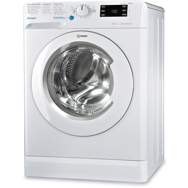 სარეცხი მაქნაქანა Indesit BWE81282L, 8KG, a, 1200Rpm, 81Db, Washing Machine, White