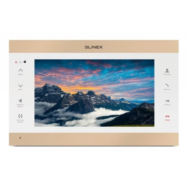 კარის მონიტორი Slinex SL-10IPT_g+b, 10" Touch, Ethernet, Wifi, Black/Gold