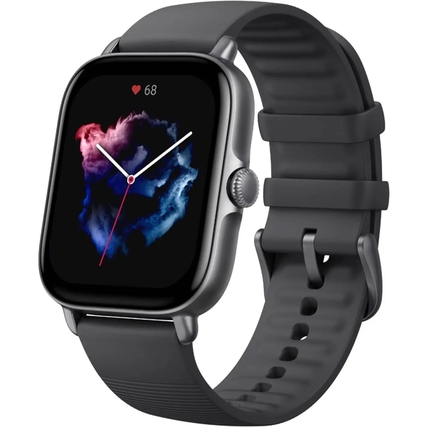 სმარტ საათი Xiaomi Amazfit A2035BK GTS 3, 5 ATM Waterproof, Graphite Black