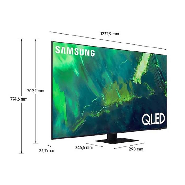 ტელევიზორი Samsung QE55Q77AATXXH, 55", 4K UHD, Smart TV, HDMI, USB, Wifi, Grey