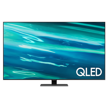 ტელევიზორი Samsung QE65Q80AAUXUA, 65", 4K UHD, Smart TV, HDMI, USB, LAN, CI, BT, Wifi, Silver