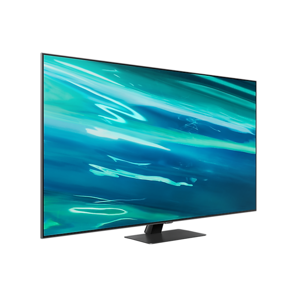 ტელევიზორი Samsung QE65Q80AAUXUA, 65", 4K UHD, Smart TV, HDMI, USB, LAN, CI, BT, Wifi, Silver
