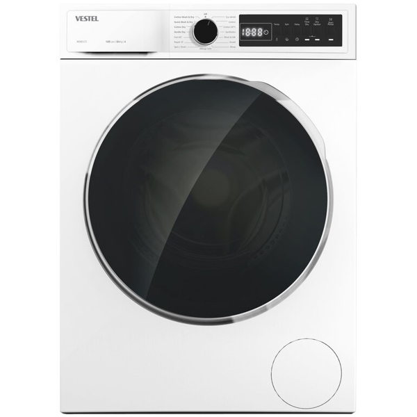 Vestel WD8B14T2, 8KG, A, 1400Rpm, 77Db, Washing Machine, White