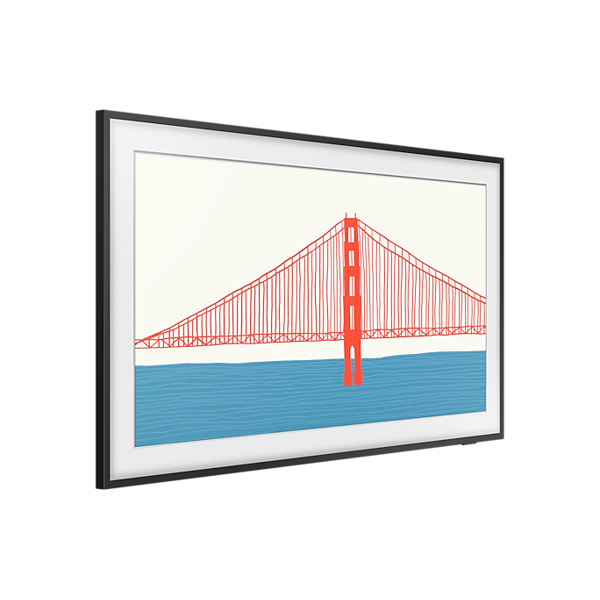 ტელევიზორი Samsung QE43LS03AAUXUA, 43", 4K UHD, Smart TV, HDMI, USB, RJ-45, CI, Wifi, BT, Black