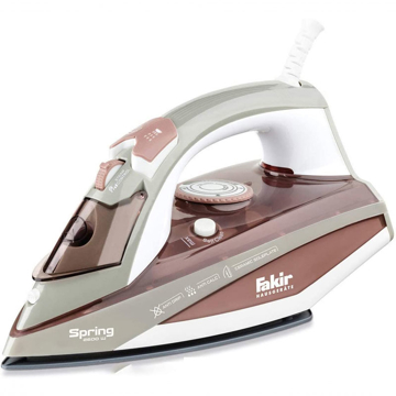 ორთქლის უთო Fakir Spring, 2600W, 330ML, Steam Iron, White/Brown