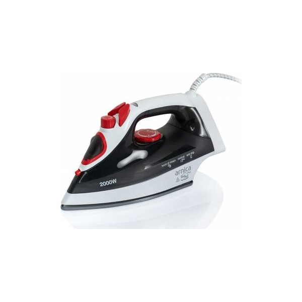 ორთქლის უთო Arnica UT61026, 2000W, 300ML, Steam Iron, Black/White