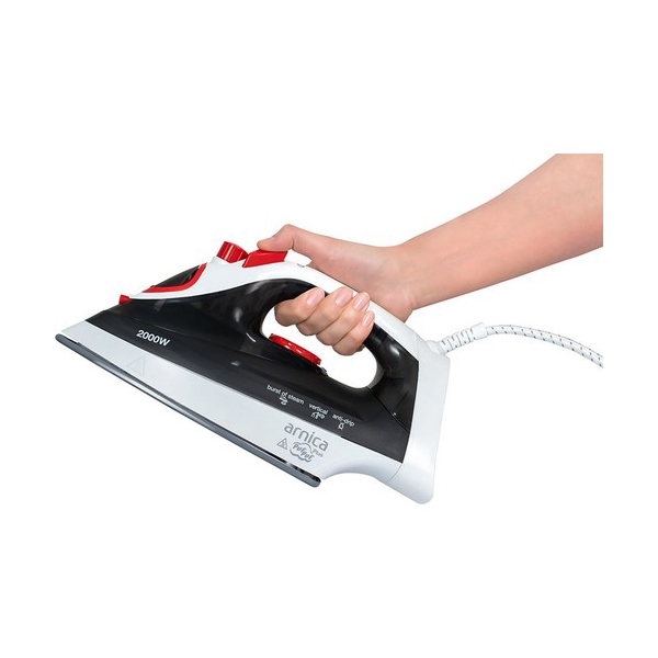 ორთქლის უთო Arnica UT61026, 2000W, 300ML, Steam Iron, Black/White