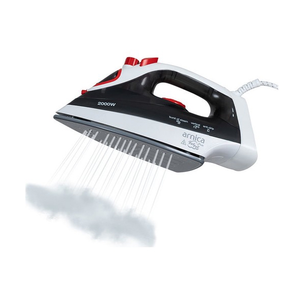 ორთქლის უთო Arnica UT61026, 2000W, 300ML, Steam Iron, Black/White