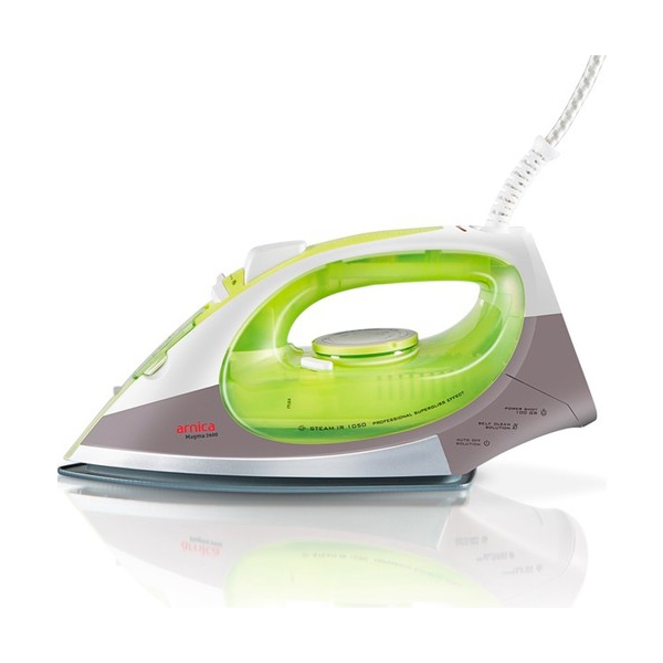 ორთქლის უთო Arnica UT62060, 2600W, 330ML, Steam Iron, White/Green