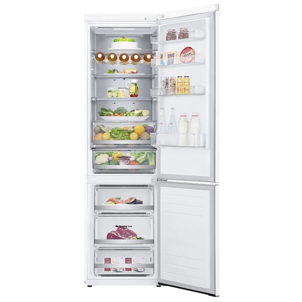 მაცივარი LG GBB72SWUCN1, 384L, C, No Frost, Inverter, Refrigerator, White