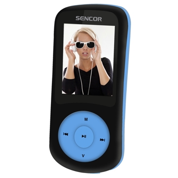 MP3/MP4 პლეერი Sencor SFP 5870 BBU, 1.8" TFT LCD, 8GB, MP3 Player, Black/Blue