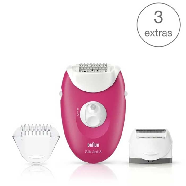 Braun SE3410, Dry Epilator, Pink