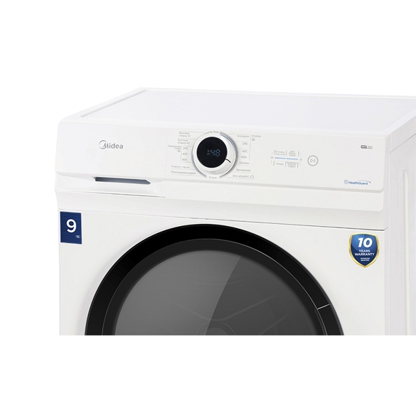 სარეცხი მანქანა Midea MF100W90B/W, 9Kg, A, 1400Rpm, 69Db, Washing Machine, White