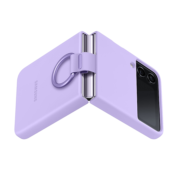 მობილურის ქეისი Samsung EF-PF721TVEGRU Z Flip 4 Silicone Cover With Ring Lavender 