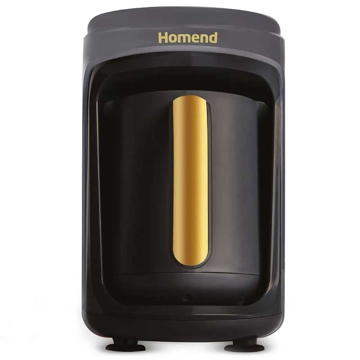 ყავის აპარატი Homend 1870H (1862H) Antrasit Gold, 535W, 300ML, Coffee Machine, Black