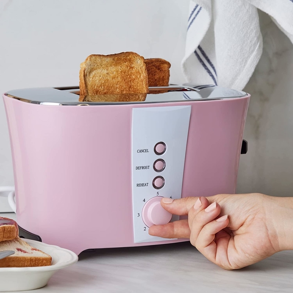 ტოსტერი Karaca Cookplus Rosa, Toaster, 800W, Pink