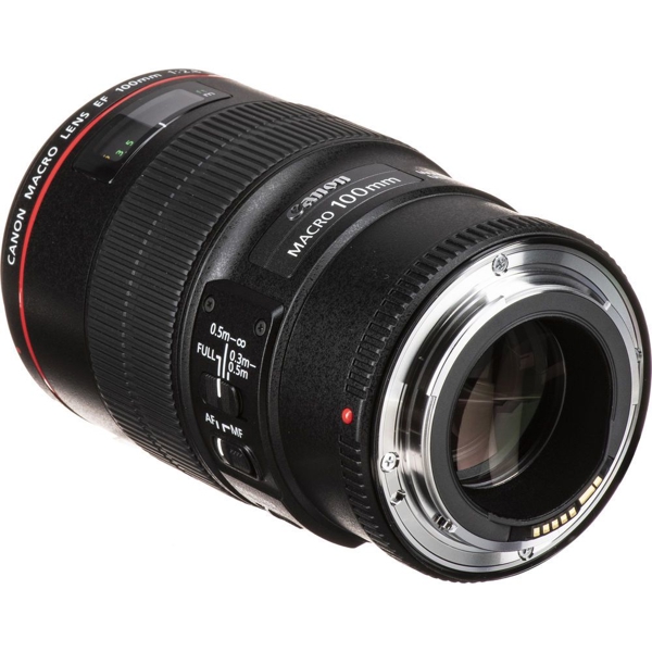 ფოტოაპარატის ლინზა Canon Lens EF 3554B005AA, Rf 100mm, F/2.8L USM, Black