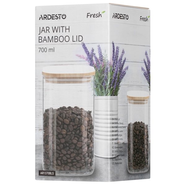 ქილა Ardesto AR1370BLS, 700ML, 1Pcs, Transparent