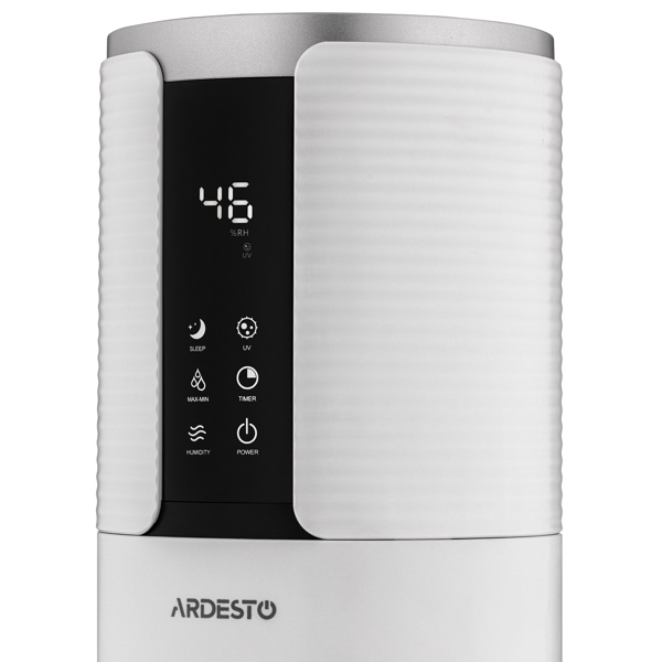 Ardesto USH-M-CNTRTCH-8L-W, 28W, 50m², Air Humidifier, White