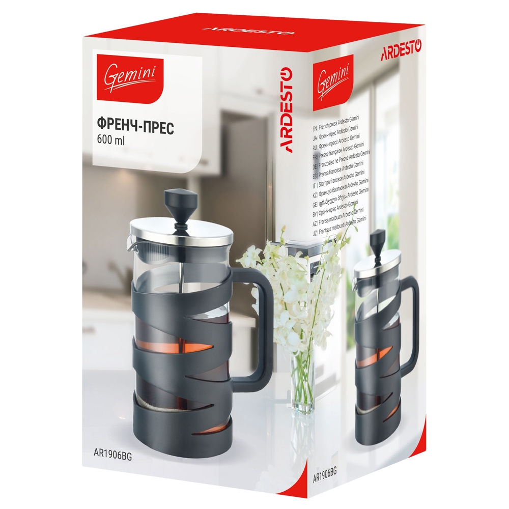 ჩაის დასაყენებელი Ardesto AR1906BG, 0.6L, Tea Set, Tranparent