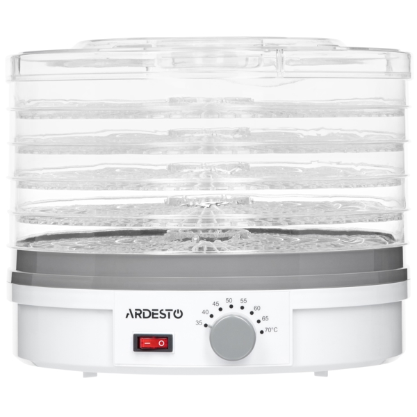 ჩირის აპარატი Ardesto FDB-5321T, 245W, White/Grey